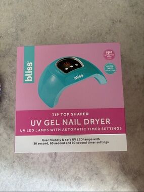 Bliss Teal UV Gel Nail Dryer with Pink Box Accents